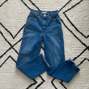 Madewell perfect vintage straight leg jeans
